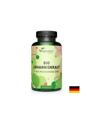 Жълт кантарион 500 мг + Пасифлора 200 мг | St. John's wort + Passionflower | Vegavero, 90 капс.