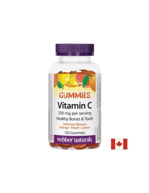 Витамин Ц Гъми 125 мг | Vitamin C Gummies | Webber Naturals, 120 желирани табл.