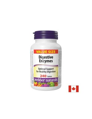 Растителни Храносмилателни Ензими | Plant Digestive Enzymes | Webber Naturals, 240 табл.