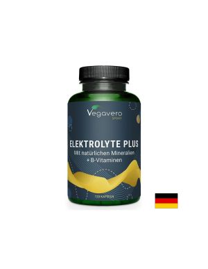 Електролити + Натурални минерали и витамини Б | Electrolyte Plus Mit natürlichen Mineralien + B-Vitaminen | Vegavero, 120 капс.