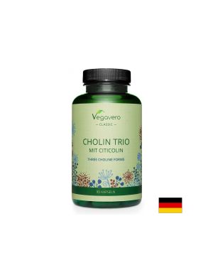 Холин, Цитиколин и Фосфатидилхолин | Cholin Trio Mit Citicolin | Vegavero, 90 капс.