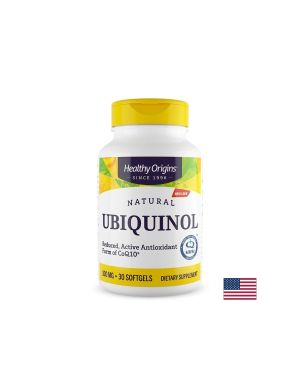 Коензим Q10  | Убиквинол 100 мг | Ubiquinol | Healthy Origins, 30 капс.