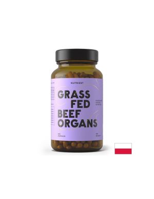 Комплекс от говежди органи ( черен дроб, бъбрек, сърце ), 400 мг | Grass Fed Beef Organs | Nutriest, 240 капс.