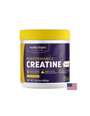 Креатин монохидрат Creapure 5 гр | Performance Creatine | Hralthy Origins, 600 гр.