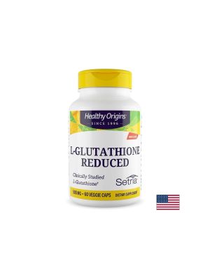 Л Глутатион (редуциран) 500 мг | L-Glutathione reduced | Healthy Origins , 60 капс.