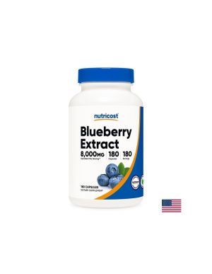 Синя боровинка | Blueberry Extract | Nutricost, 180 капс.