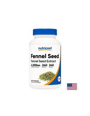 Резене семена 200 мг | Fennel Seed Extract |  Nutricost, 240 капс.
