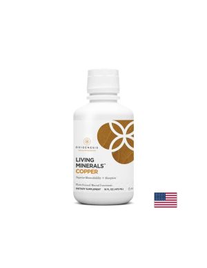Течна Мед за клетъчно здраве | Living Minerals™ Copper | Oxigenesis, 473 мл.