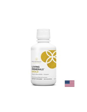 Течно Злато грижа за кожата | Living Minerals™ GOLD | Oxigenesis , 473 мл.