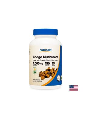 Чага 500 мг | Chaga Mushroom | Nutricost, 150 капс.