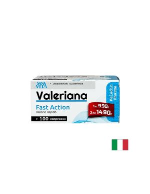 Валериана корен 135 мг | SanaVita Valerian Root | Paladin Pharma, 100 табл.