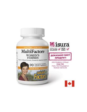 Мултивитамини и Минерали за Жени | Multivitamins for Women | Natural Factors, 90 капс.