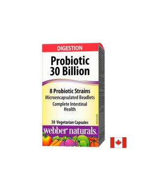 Пробиотик, 30 млрд. 8  щама | Probiotic 30 billion | Webber Naturals, 30 капс.