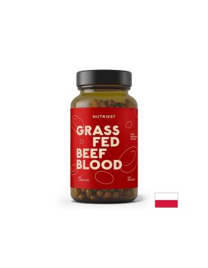 Желязо ( лиофилизирана кръв от пасищни телета  | Grass Fed Beef Blood | Nutriest, 180 капс.