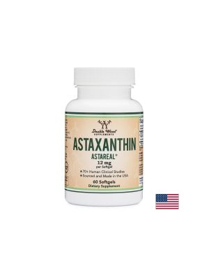 Астаксантин 12 мг | Astaxanthin Astareal® | Double Wood, 60 софтгел 