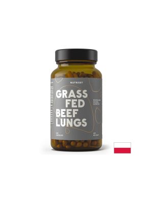 Говежди бял дроб + черен дроб | Grass Fed Beef Lungs | Nutriest,, 240 капс.