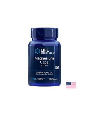 Магнезий 500 мг | Magnesium Caps | Life EXtension, 100 капс.
