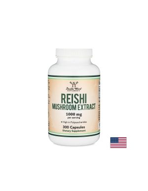 Рейши Екстракт 500 мг | Reishi Mushroom extract | Double Wood, 300 капс.