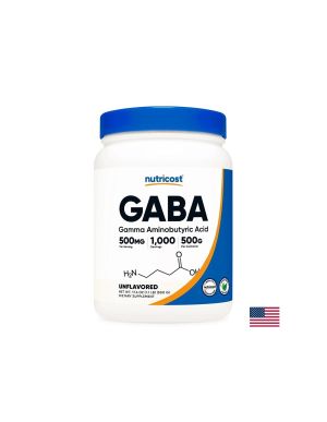 ГАБА ( Гама-аминобутирова киселина ) 750 мг | GABA | Nutricost, 500 г прах