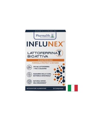 Лактоферин 200 мг, Черен бъз 50 мг и Коластра | Lactoferrin + Elderberry Influnex | Pharmalife Research, 30 табл.