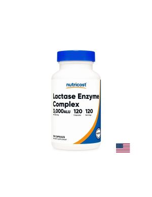 Лактаза (eнзимен комплекс 3000 ALU) | Lactase Enzyme Complex | Nutricost, 120 капс.