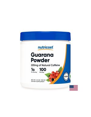 Гуарана 1000 мг | Guarana | Nutricost, 100 г прах