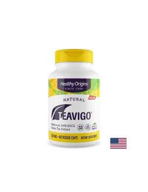 Зелен чай Eкстракт 150 мг | Green Tea EGCG | Healthy Origins, 60 драж.