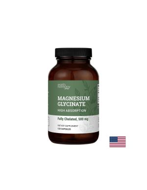 Магнезий глицинат 500 мг | Magnesium Glycinate |  Earth Harmony Naturals, 120 капс.