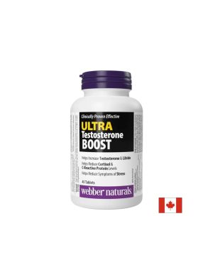 Тестостерон Бустер | Сминдух, Мака, Ашваганда | Ultra Testosteron Boost | Webber Naturals, 45 табл.