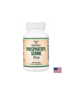 Фосфатидилсерин от соя без ГМО 150 мг | Phosphatidylserine | Double Wood,  60 капсули