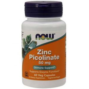 Цинк Пиколинат 50 мг | Zinc Picolinate | Now Foods, 60 капс 