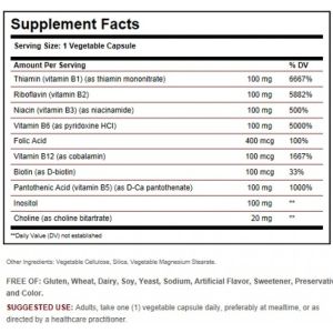 Витамин Б-100  Комплекс | Vitamin B-100 Complex | Now Foods,100 таб