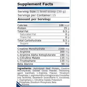 Телешки протеин 454 гр. | Beef Protein Double Chocolate | Pure Nutrition