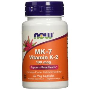 Витамин К2, 100 мкг |Vitamin K2, MK-7 | Now Foods, 60 Капсули  
