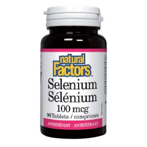 Селен 100 мкг | Selenium | Natural Factors, 90 табл. 