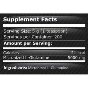 Глутамин 1000 гр | Микронизиран | Glutamine | Pure Nutrition 