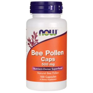 Пчелен прашец 500 мг | Bee Pollen | Now Foods, 100 капс