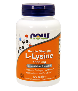 Лизин 1000 мг | L-Lysine | Now Foods, 100 табл