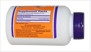 Цитрулин на прах 113.6 гр |  L-Citrulline | Now Foods