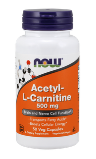 Ацетил Л-Карнитин 500 мг | Acetyl L-Carnitine | Now Foods, 50 капс