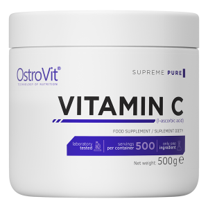 Витамин Ц на прах, 500 гр| Supreme Pure Vitamin C | OstroVit