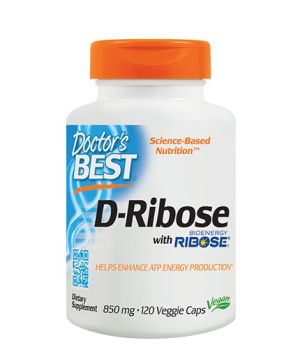 Рибоза 820 мг | D-Ribose | Doctor's Best,  120 капс