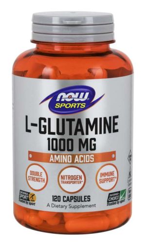 Л-Глутамин 1000 мг | L-Glutamine | Now Foods, 120 таблетки