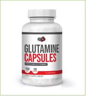 Л-Глутамин 1250 мг | L-Glutamine |Pure Nutrition, 100 капс