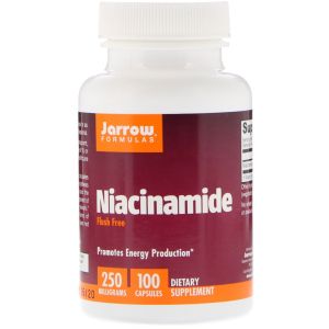 Ниацинамид 250 мг | Niacinamide | Jarrow Formulas, 100 капс 