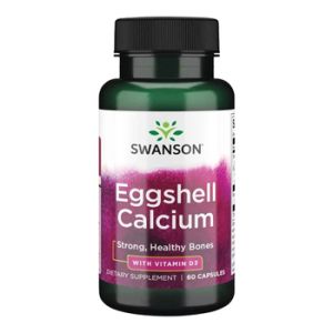 Яйчени черупки с Вит. Д | Eggshell Calcium with Vitamin D-3 | Swanson, 60 капс 