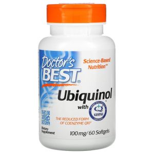 Убиквинол 100 мг  | Ubiquinol CoQ10  with Kaneka | Doctor's Best, 60 дражета