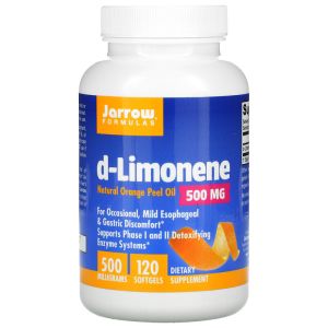 Д-Лимонен 500 мг | D-Limonene | Jarrow Formulas, 120 драж 