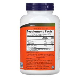 Инулин на прах пребиотик | Inulin Powder FOS | Now Foods, 227 грама 