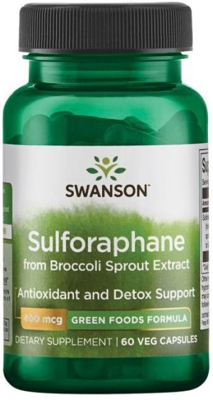 Екстракт от Броколи 400 мг | Sulforaphane from Broccoli | Swanson, 60 капс 